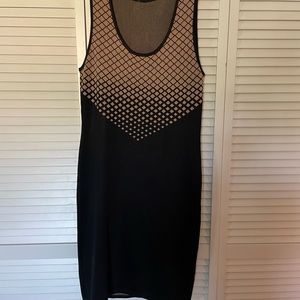 Black/ brown knit dress